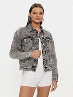Kurtki damskie - Guess Kurtka jeansowa Clarette W4RN62 D56B3 Szary Regular Fit - miniaturka - grafika 1