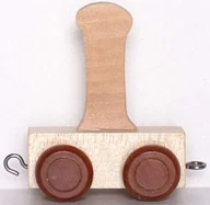 Pociągi dla dzieci - Small Foot Design Wagonik z literka I Alfabet - miniaturka - grafika 1