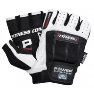 Rękawice do ćwiczeń - POWERSYSTEM POWER-SYSTEM RĘKAWICZKI FITNESS-WHITE BLACK-XL - miniaturka - grafika 1