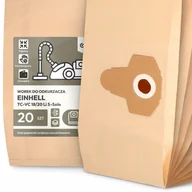 Worki do odkurzaczy - 20x Worek do Odkurzacza Einhell Tc-vc 18/20 Li S-Solo Papierowy 2A - miniaturka - grafika 1