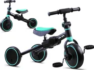 Rowerki trójkołowe - Tiny Bike Rowerek 3w1 trójkołowy, jeździk, biegowy - niebieski SP0663 - miniaturka - grafika 1