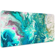 Podkładki na biurko - Podkładka na biurko Abstrakcja w kolorze różowym 100x50 cm - miniaturka - grafika 1