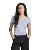Koszulki i topy damskie - G-STAR RAW Eyben Slim T-shirt damski z dekoltem w serek, Szary (Icelandic Blue Gd D21314-b059-g240), M - miniaturka - grafika 1