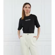 Koszulki i topy damskie - Calvin Klein T-shirt COORDINATES LOGO GRAPHIC T-SHIRT | Regular Fit - miniaturka - grafika 1