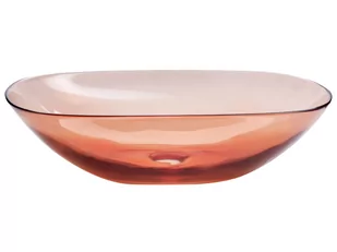 Umywalka nadblatowa 54 x 36 cm czerwona MOENGO - Umywalki - miniaturka - grafika 1