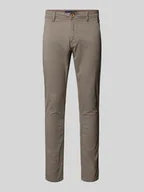 Spodnie męskie - Spodnie o kroju slim fit z wpuszczanymi kieszeniami model ‘NATAN’ - miniaturka - grafika 1