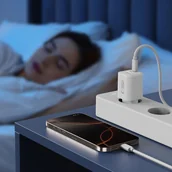 Ładowarki do telefonów - TECH-PROTECT NCM33W 2-PORT NETWORK CHARGER PD33W/QC3.0 WHITE - miniaturka - grafika 1