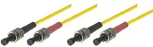 Equip LWL Patchkabel ST-&gt;ST 5.00m Singlemode Duplex OS2 yel Polybeutel 252235 - Kable miedziane - miniaturka - grafika 1