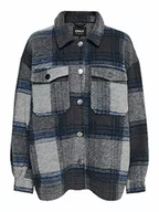 Kurtki damskie - ONLY Onlandrea Shacket Cc OTW kurtka damska, Blue Graphite, XL - miniaturka - grafika 1