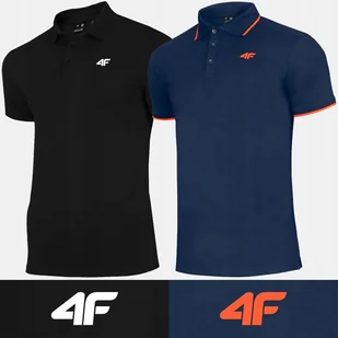 Koszulka Męska Polo 4f - 2szt Pz01 Polówka T-shirt Podkoszulek Sportowy L - Koszulki męskie - miniaturka - grafika 1