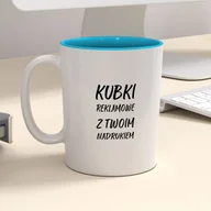 Kubki - Firmowy kubek reklamowy - CLASSIC z kolorowym wnętrzem - miniaturka - grafika 1