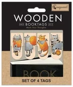 Zakładki do książek - Zakładki drewniane do książki Kocie historie - Cozywood - miniaturka - grafika 1