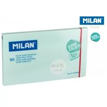 MILAN Karteczki samoprzylepne niebieski Milan super sticky pastel 127 x 76, 90 sztuk - Notesy i bloczki - miniaturka - grafika 1