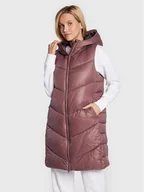 Kamizelki damskie - 4F Kamizelka H4Z22-KUDP006 Fioletowy Regular Fit - miniaturka - grafika 1