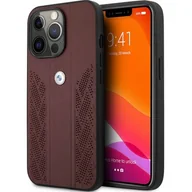Etui i futerały do telefonów - BMW Etui BMHCP13XRSPPR iPhone 13 Pro Max 6,7" czerwony/red hardcase Leather Curve Perforate BMW000396-0 - miniaturka - grafika 1