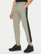 Spodnie sportowe męskie - Guess Spodnie dresowe Z2YB09 KB3P2 Zielony Regular Fit - miniaturka - grafika 1