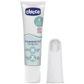 Szczoteczki do zębów - Chicco Zestaw startowy żel na ząbkowanie 30ml + szczoteczka na palec - miniaturka - grafika 1