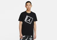 Koszulki męskie - Nike Air Jordan Jumpman Box Crew Tee Black - miniaturka - grafika 1