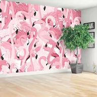 Fototapety - Fototapeta Różowe flamingi - miniaturka - grafika 1