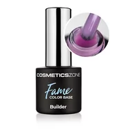 Lakiery hybrydowe - Baza budująca wrzosowa Fame Color Base Fancy Violet - 7ml - miniaturka - grafika 1