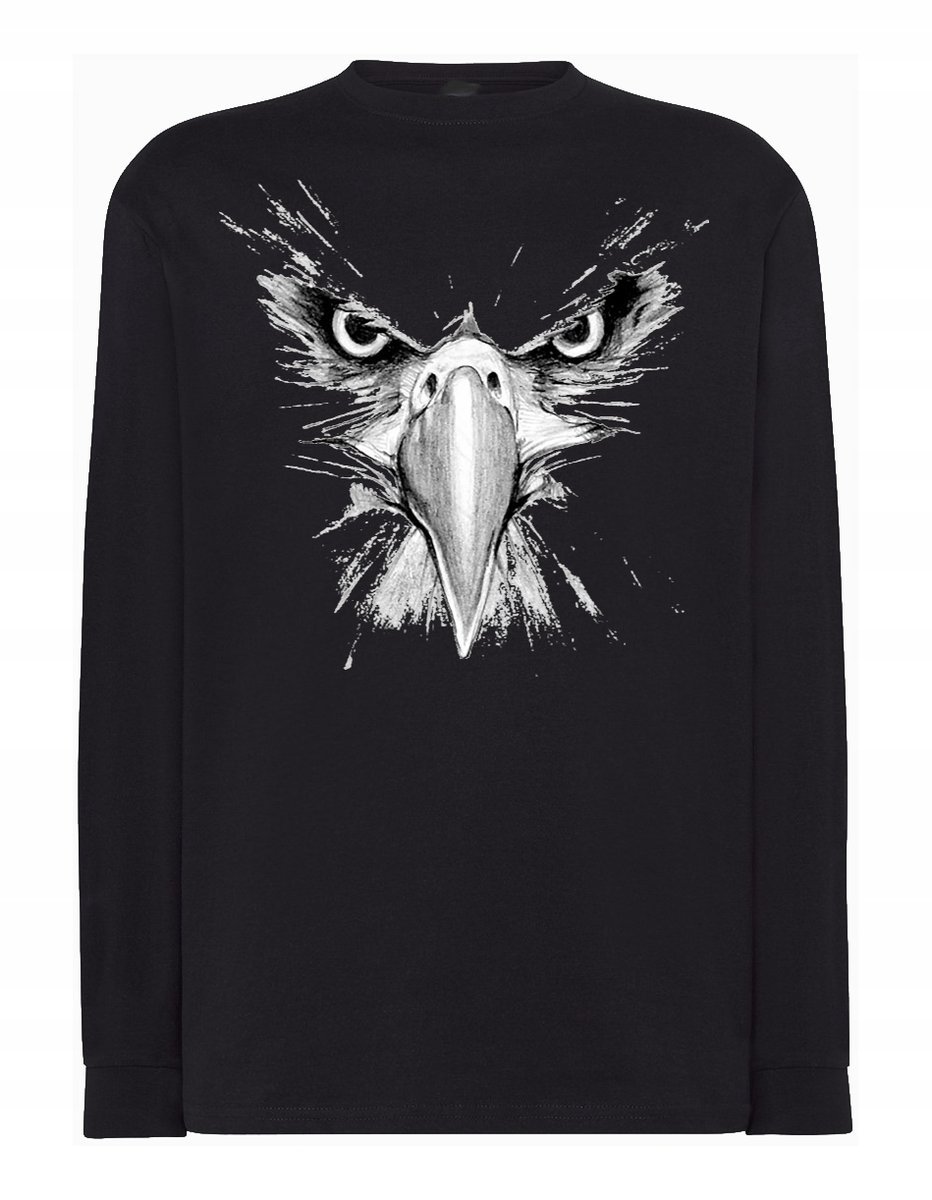 Longsleeve męski nadruk GŁOWA ORZEŁ r.L