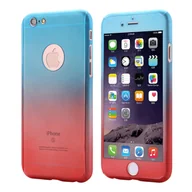 Etui i futerały do telefonów - Etui na telefon komórkowy Pokrowiec ochronny na Huawei P10 Pełna obudowa Osłona ekranu 360 Czerwony - miniaturka - grafika 1