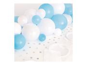 Balony i akcesoria - Zestaw balonów do girlandy balonowej biało-niebieskiej - miniaturka - grafika 1