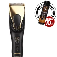 Maszynki do strzyżenia - Zestaw Panasonic, maszynka bezprzewodowa, złota, ER-GP84-N801 + spray do czyszczenia maszynek - miniaturka - grafika 1