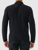 Odzież trekkingowa męska - 4F Kurtka polarowa w kolorze czarnym - miniaturka - grafika 1