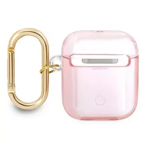 Guess  GUA2HHTSP AirPods cover różowy/pink Strap Collection - Akcesoria do słuchawek - miniaturka - grafika 2