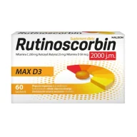 Witaminy i minerały - Rutinoscorbin Max D3, 60 tabletek - miniaturka - grafika 1