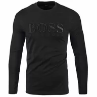 Koszulki męskie - Hugo Boss Longsleeve T-shirt Haftowane Czarne Logo /xxl - miniaturka - grafika 1