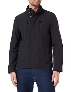 Geox Męska kurtka M Vincit Jacket, czarna, 56, czarny, 56 - Kurtki męskie - miniaturka - grafika 1