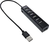 Huby USB - HUB USB InLine InLine® USB 2.0 7-Port Hub, Type-A male to 7x Type-A female, black 33293D - miniaturka - grafika 1