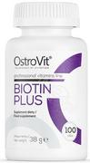 OSTROVIT Biotin Plus (Włosy, skóra, paznokcie) 100 Tabletek