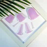 Masażery - Bańki chińskie do masażu twarzy i ciała Yeye Różowy - miniaturka - grafika 1