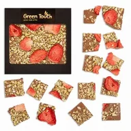 Czekolada - Czekolada mleczna z truskawką i kiwi liofilizowanymi 85 g - miniaturka - grafika 1