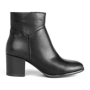 Czarne botki na słupku Sergio Leone - Botki damskie - miniaturka - grafika 1