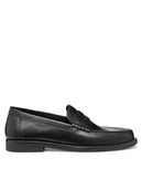 Mokasyny męskie - Geox Mokasyny U Recanati U55HVD 00043 C9999 Czarny - miniaturka - grafika 1