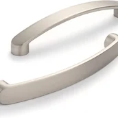 Zawiasy, okucia i inne akcesoria - Zestaw 6 uchwytów meblowych, chromowane uchwyty do drzwi kuchennych, nikiel szczotkowany, uchwyty kuchenne, odległość między środkami uchwytów kuchenn - miniaturka - grafika 1