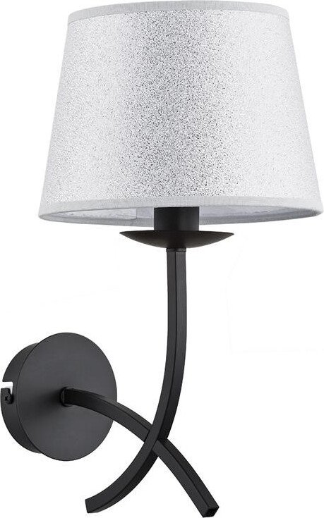 Alfa Mora 2298040 kinkiet lampa ścienna 1x40W E14 czarny/srebrny