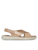 Sandały damskie - Go Soft Sandały LA3T9143-8 Złoty - miniaturka - grafika 1