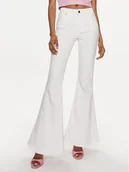 Spodnie damskie - Fracomina Jeansy FP24SV8040W61501 Biały Bootcut Fit - miniaturka - grafika 1