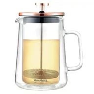 Zaparzacze i kawiarki - ZAPARZACZ TŁOKOWY DO KAWY/HERBATY TERMICZNY 600ml KLAUSBERG KB-7724 - miniaturka - grafika 1