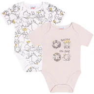 Body dla niemowląt - DISNEY Dumbo body na krótki rękaw biało-beżowe, bawełniane - 2pack 24m- 86 cm - miniaturka - grafika 1