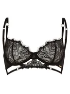 Biustonosze - Bluebella - Damski biustonosz z fiszbinami  Lumi, czarny - miniaturka - grafika 1