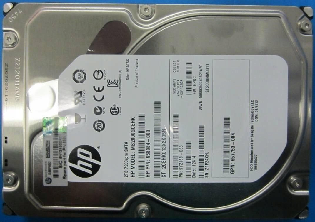 HP 2Tb 7.2K RPM SATA 659339-S21