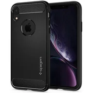 Etui i futerały do telefonów - Spigen Rugged Armor do iPhone XR Matte Black 064CS24871 - miniaturka - grafika 1
