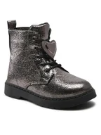 Buty dla dziewczynek - Nelli Blu Kozaki CM211102-12 Srebrny - miniaturka - grafika 1