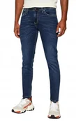 Spodnie męskie - PEPE JEANS JEANSY MĘSKIE RURKI DŁUGIE NIEBIESKIE Z PRZETARCIAMI 32/32 XQA - miniaturka - grafika 1